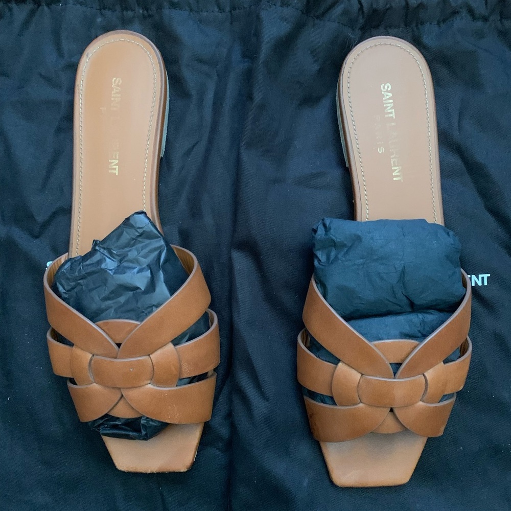 Saint Laurent Tribute Sandals Size 37.5